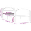 vidaXL Okvir za krevet s 2 ladice tamnosmeđi 90 x 200 cm od borovine