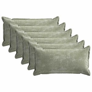 vidaXL Presvlaka za jastuk 6 pcs HOUTEN Zelena 40 x 80 cm