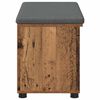 vidaXL Klupa za hodnik s jastukom s policom Staro drvo 80 x 38 x 46 cm