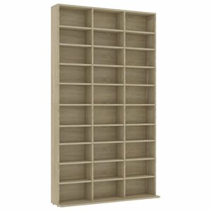 vidaXL Ormarić za CD-ove boja hrasta 102x23x177,5 cm konstruirano drvo