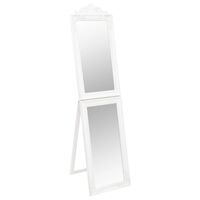 vidaXL Samostojeće ogledalo bijelo 40 x 160 cm
