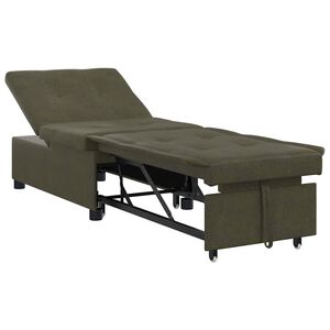 vidaXL Krevet na razvlačenje Maslinasto zelena 194 x 67 x 82 cm