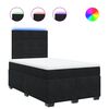 vidaXL Krevet box spring s madracem crni 120 x 190 cm bar&scaron;unasti
