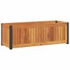 vidaXL Vrtna sadilica 80 x 30 x 27,5 cm masivno bagremovo drvo i čelik