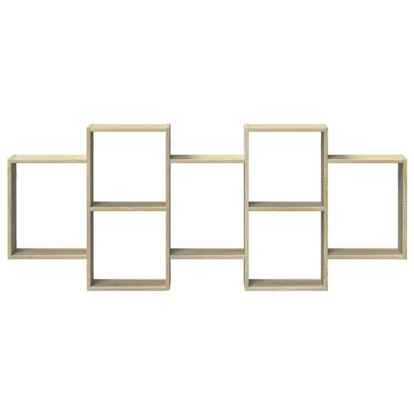 vidaXL Zidna polica boja hrasta sonome 159x18x65 cm konstruirano drvo