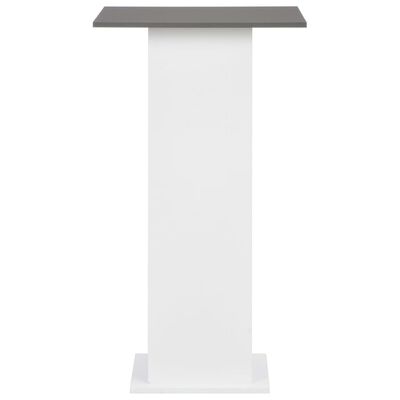 vidaXL Barski stol bijeli i antracit sivi 60 x 60 x 110 cm