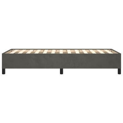 vidaXL Okvir za krevet tamnosivi 90x190 cm baršunasti