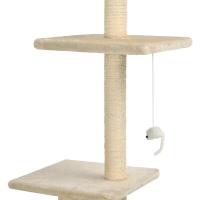 vidaXL Penjalica za mačke sa stupovima za grebanje od sisala 260 cm bež