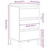 vidaXL Noćni ormar Staro drvo 45 x 35 x 44 cm Konstruirano drvo
