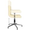 3087648 vidaXL Swivel Dining Chairs 6 pcs Cream Faux Leather (334409&times;3)
