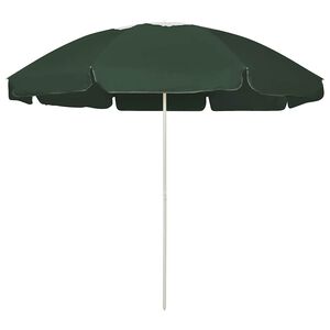 vidaXL Suncobran za plažu zeleni 240 cm