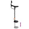 vidaXL Metalni detektor s LCD zaslonom 3 modela 19 cm namotaj Crna