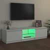 vidaXL TV ormarić s LED svjetlima bijeli 140 x 40 x 36 cm