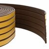 vidaXL Samoljepiva brtvila za prozore Smeđa 9 x 3 mm 12 m EPDM pjena