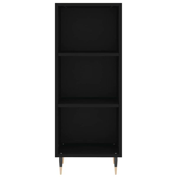 vidaXL Komoda crna 34,5 x 32,5 x 90 cm od konstruiranog drva