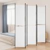 vidaXL Sobna pregrada s 5 panela bijela 250 x 220 cm od tkanine
