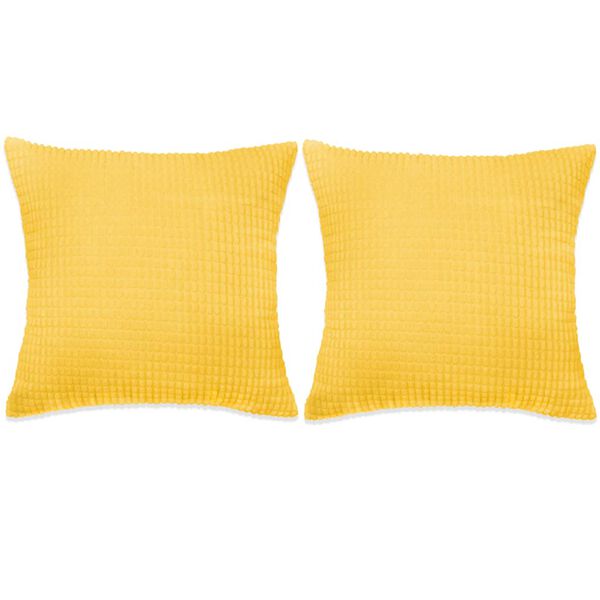 vidaXL Set Jastuka 2 kom od Velura 45x45 cm Žuti