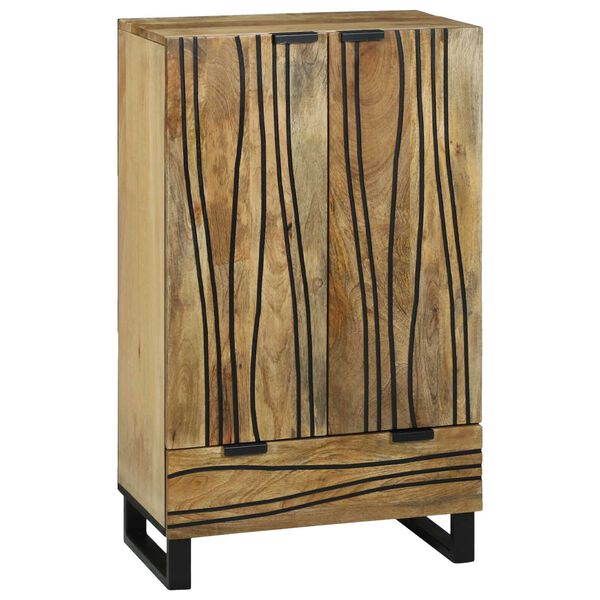 vidaXL Highboard s ladicama Smeđa 60 x 33 x 100 cm masivno drvo manga