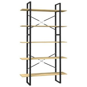 vidaXL Ormarić za knjige s 5 razina 100 x 30 x 175 cm od borovine