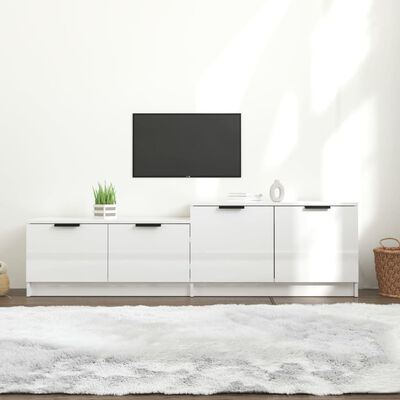 vidaXL TV ormarić sjajni bijeli 158,5x36x45 cm konstruirano drvo