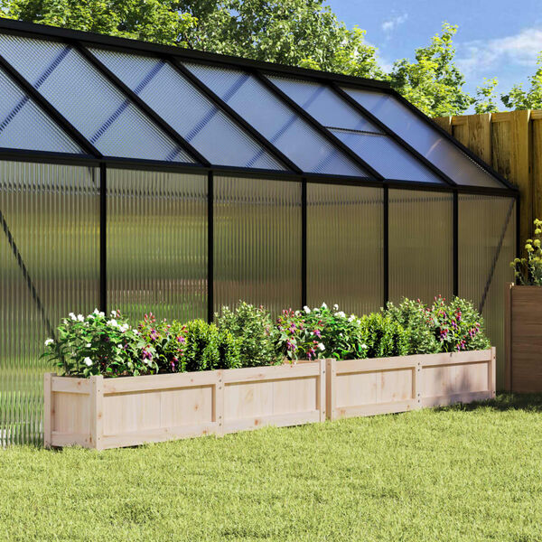 vidaXL Vrtne sadilice 2 kom od masivne borovine