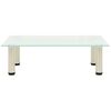 322762 vidaXL TV Stand Frosted 60x35x17 cm Tempered Glass