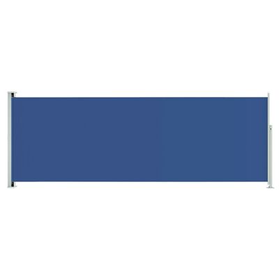 vidaXL Uvlačiva bočna tenda za terasu 220 x 600 cm plava