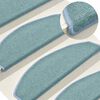 vidaXL Prostirke za stepenice 30 kom 65x24x4 cm morsko plave poluokrugle velike