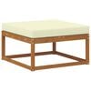vidaXL Set vanjskih sofa s jastukom 7 pcs Prirodna i krem