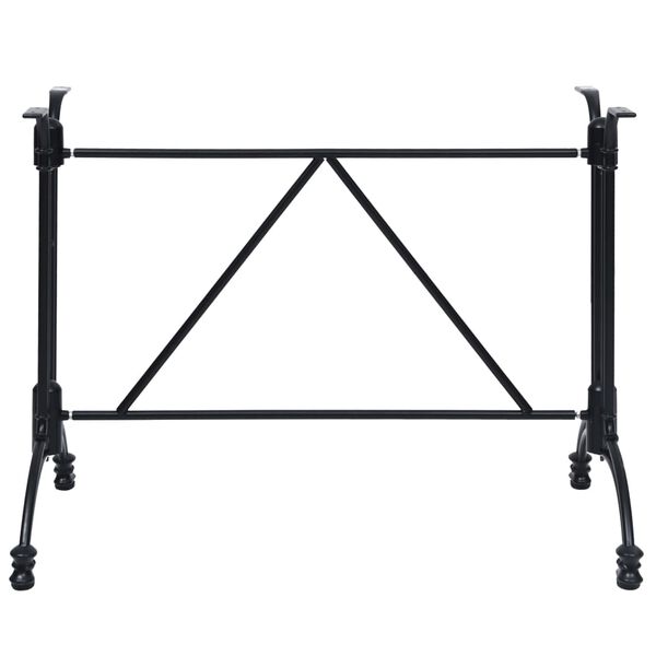 325436 vidaXL Noga za bistro stol crna 93x60x72 cm lijevani aluminij