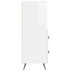 vidaXL Komoda sjajna bijela 34,5 x 34 x 90 cm od konstruiranog drva
