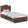 vidaXL Krevet s od storage Smeđi hrast 70 x 190 cm Konstruirano drvo