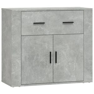 vidaXL Komoda siva boja betona 80 x 33 x 70 cm od konstruiranog drva