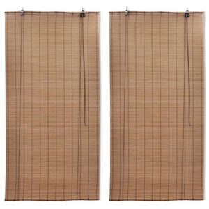 vidaXL Rolete od bambusa 2 kom smeđe 120 x 220 cm