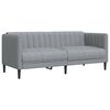 vidaXL 2-dijelni set sofa svjetlosivi od tkanine
