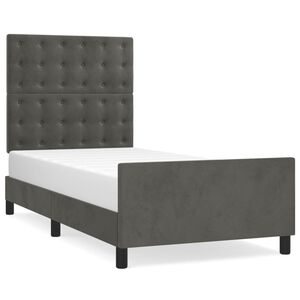 vidaXL Okvir za krevet bez madraca tamnosivi 80x200 cm bar&scaron;unasti
