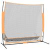 vidaXL Mreža za golf crno-narančasta 215 x 107 x 216 cm poliesterska