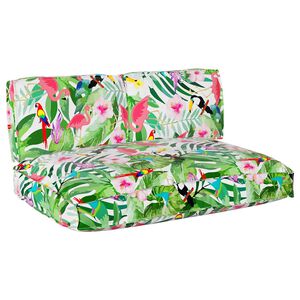 vidaXL Set jastučića Cvjetni 3 pcs &Scaron;areni Oxford tkanina