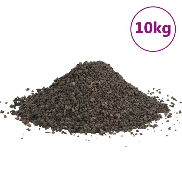 vidaXL Bazaltni &scaron;ljunak 10 kg crni 3 - 5 mm