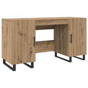 vidaXL Stol hrast artisan Konstruirano drvo 140 x 50 x 75 cm