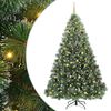 vidaXL Umjetno božićno drvce s stalakom Zelena 240 cm PE i PVC