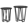 vidaXL Set pomoćnih stolića 2 kom. Crni hrast 50 x 50 x 50,5 cm