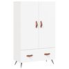 vidaXL Visoka komoda bijela 69,5 x 31 x 115 cm od konstruiranog drva