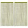 vidaXL Končane Zavjese 2 kom 100x250 cm Zelene