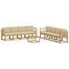 vidaXL Set vanjskih sofa 9 kom. Bijela i bež