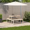 vidaXL Stol za piknik 110 x 134 x 75 cm od masivne borovine