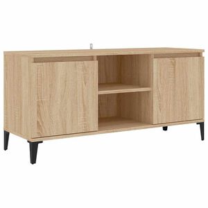 vidaXL TV ormarić s metalnim nogama boja hrasta sonome 103,5x35x50 cm