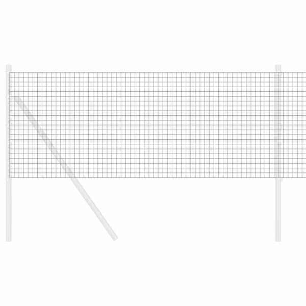vidaXL Zavarena žičana ograda Siva 0.5 x 100 m