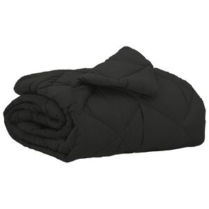 vidaXL Ljetni pokrivač Crna 200 x 135 cm Mikrovlakna