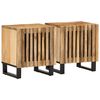 vidaXL Noćni ormarići 2 kom 40x34x46 cm od masivnog grubog drva manga
